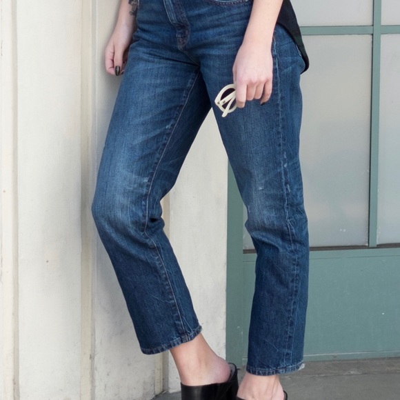 Madewell Cruiser High Rise Straight Leg Jean - Picture 3 of 8